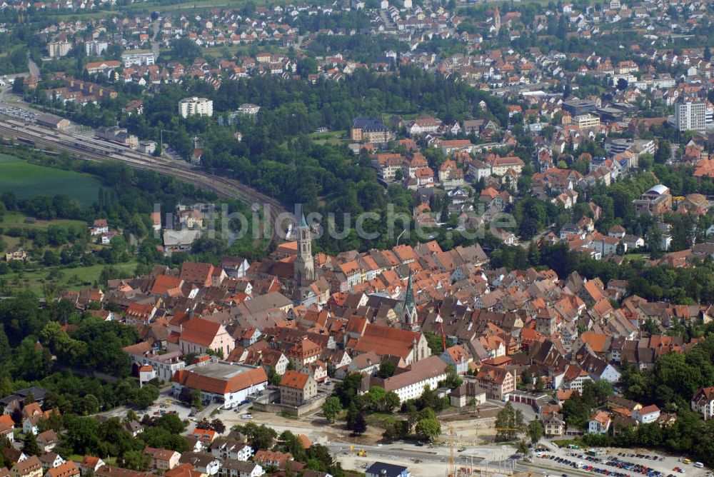 Rottweil von oben - Stadtansicht Rottweil