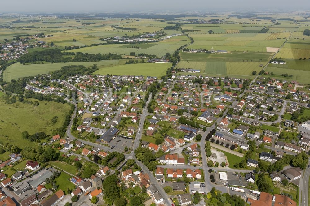 Rüthen aus der Vogelperspektive: Stadtansicht von Rüthen mit Umland in Nordrhein-Westfalen