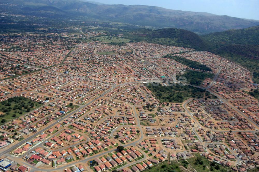 RUSTENBURG aus der Vogelperspektive: Stadtansicht von Rustenburg