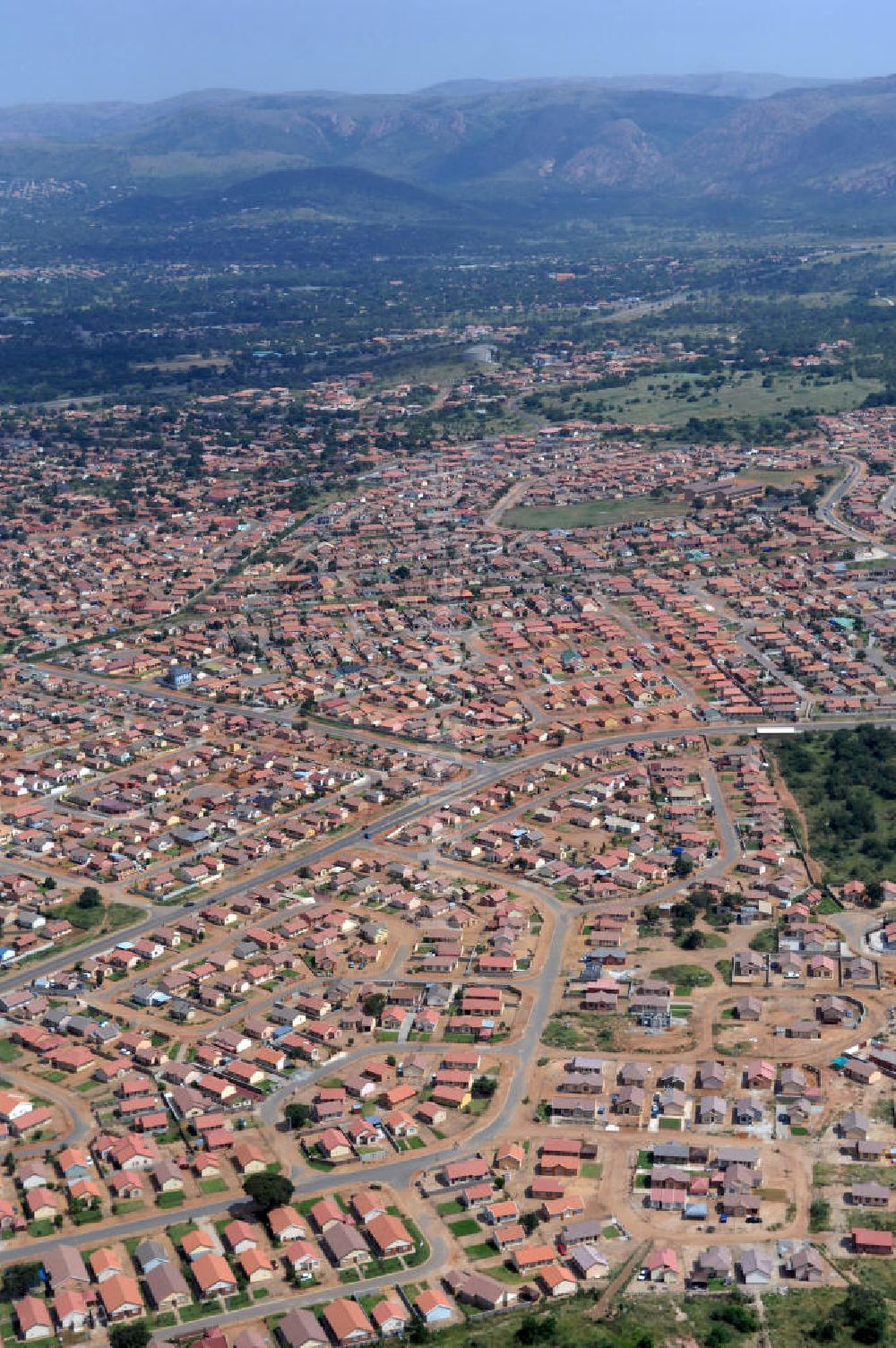 Luftaufnahme RUSTENBURG - Stadtansicht von Rustenburg