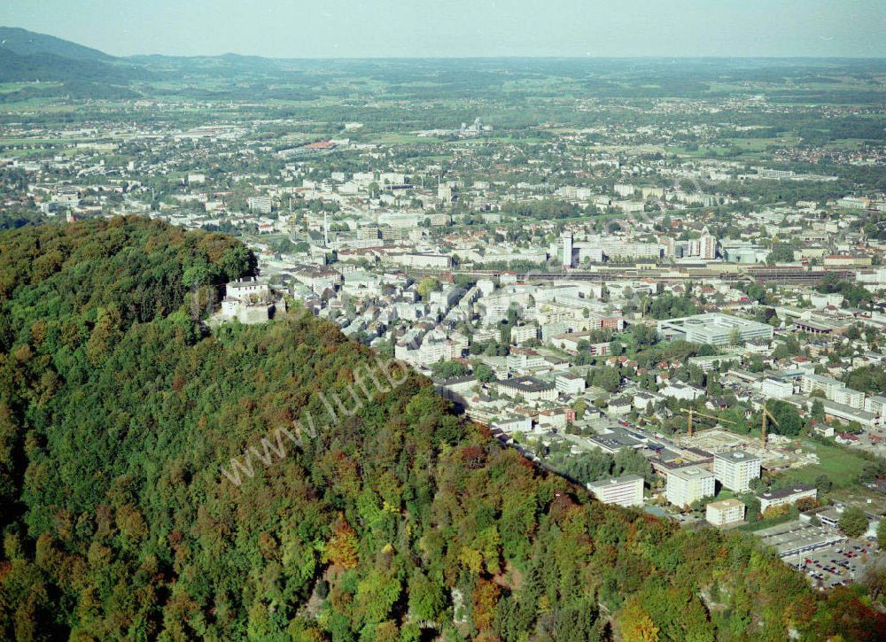 Salzburg aus der Vogelperspektive: Stadtansicht von Salzburg