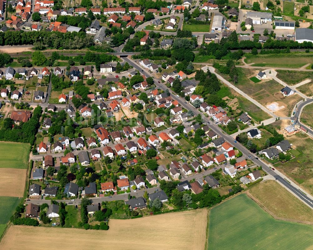 Luftaufnahme Saulheim, Nieder-Saulheim - Stadtansicht von Saulheim, Nieder-Saulheim im Bundesland Rheinland-Pfalz