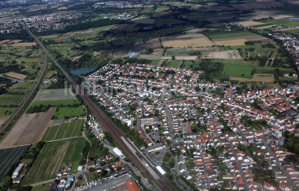 Luftbild Schifferstadt - Stadtansicht von Schifferstadt im Bundesland Rheinland-Pfalz