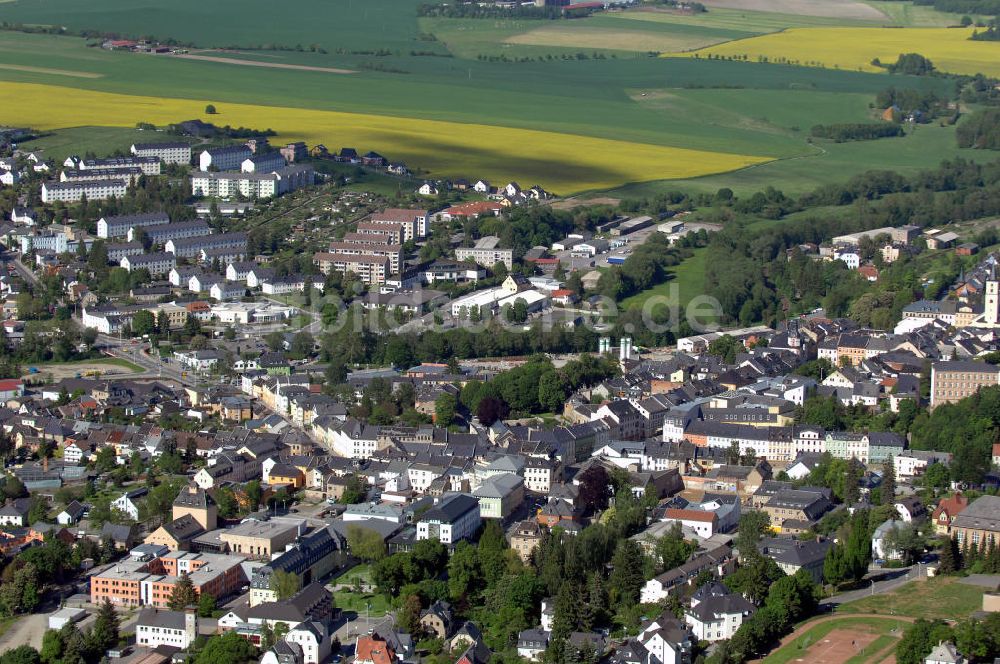 Luftaufnahme Schleiz - Stadtansicht Schleiz