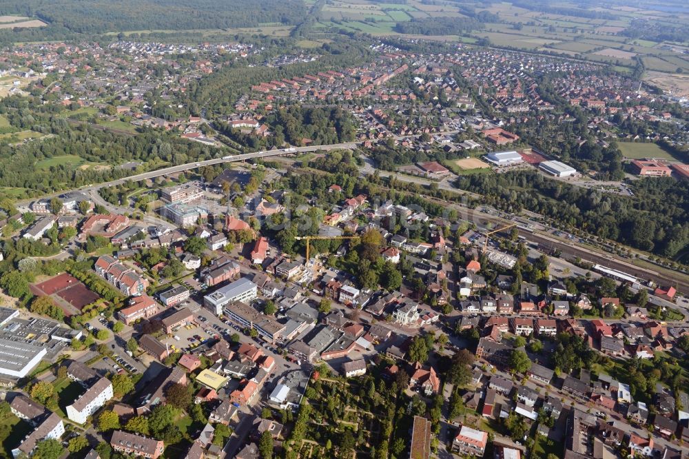 Schwarzenbek von oben - Stadtansicht von Schwarzenbek im Bundesland Schleswig-Holstein