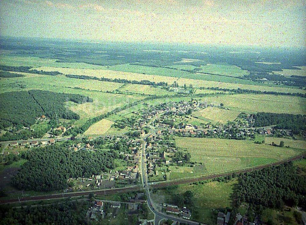 Schwarzheide / Brandenburg von oben - Stadtansicht von Schwarzheide