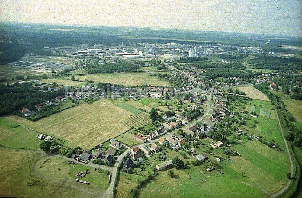 Luftbild Schwarzheide / Brandenburg - Stadtansicht von Schwarzheide