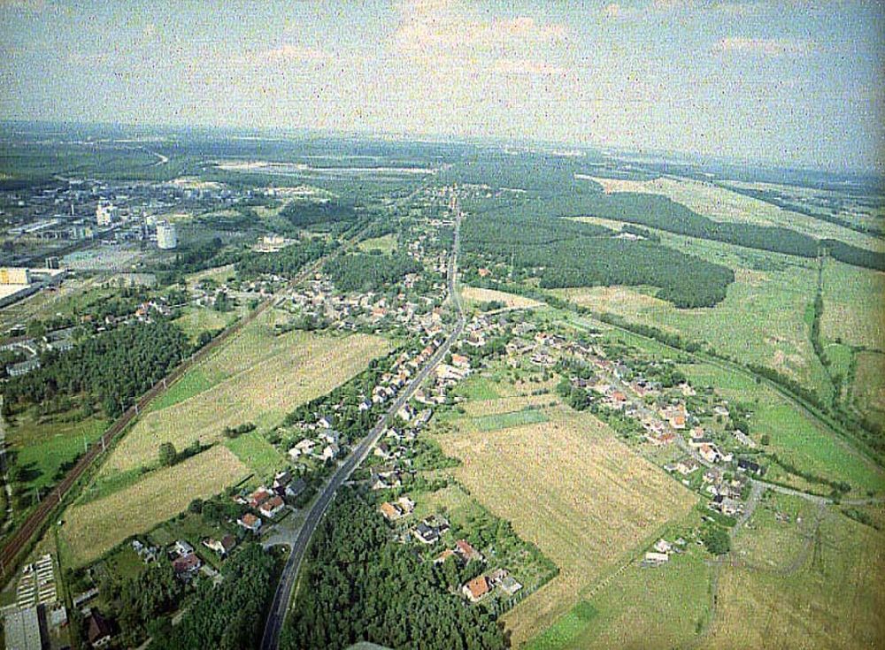 Luftaufnahme Schwarzheide / Brandenburg - Stadtansicht von Schwarzheide