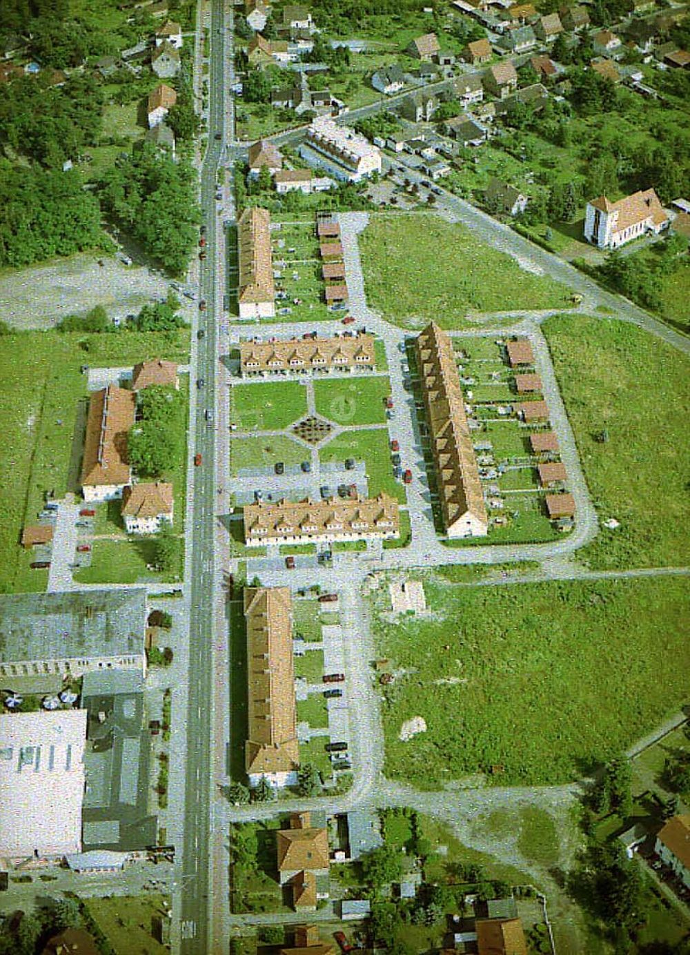 Schwarzheide / Brandenburg von oben - Stadtansicht von Schwarzheide