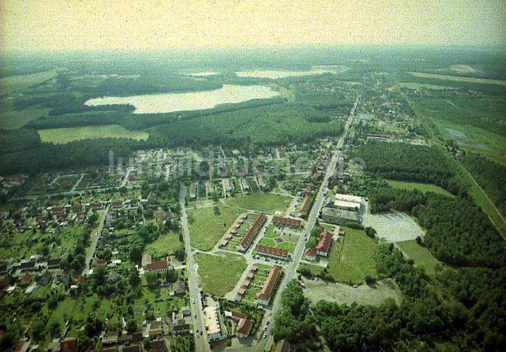 Schwarzheide / Brandenburg von oben - Stadtansicht von Schwarzheide