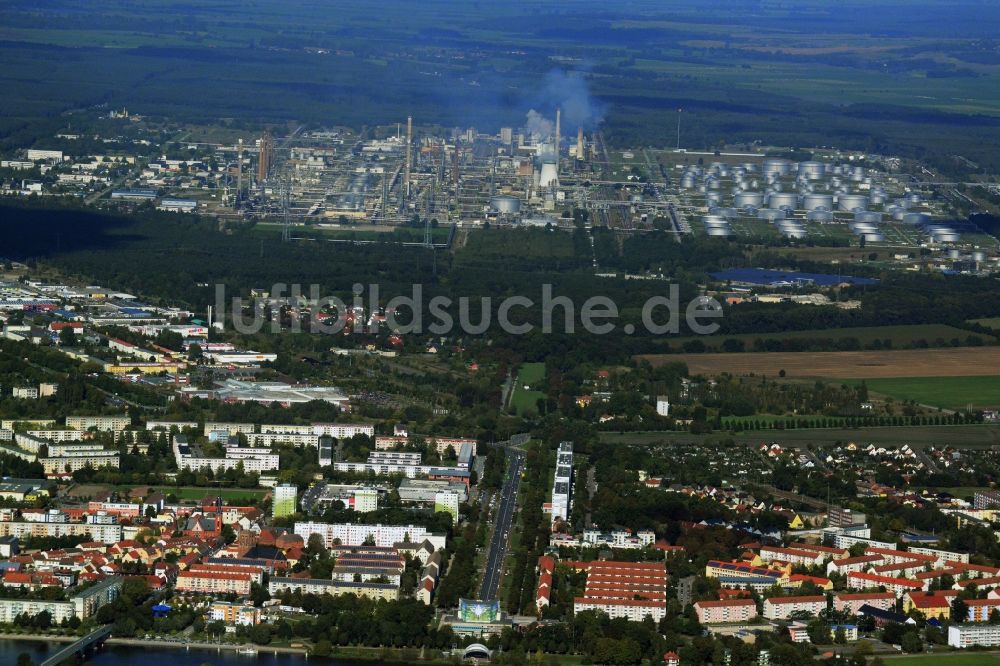 Schwedt/Oder von oben - Stadtansicht in Schwedt/Oder im Bundesland Brandenburg