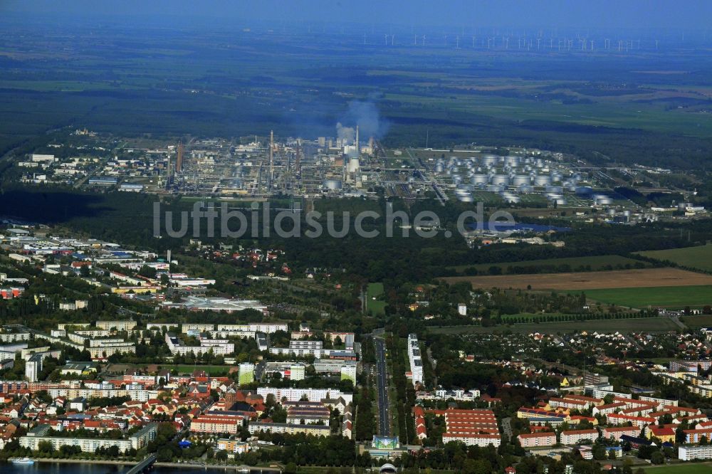 Luftbild Schwedt/Oder - Stadtansicht in Schwedt/Oder im Bundesland Brandenburg