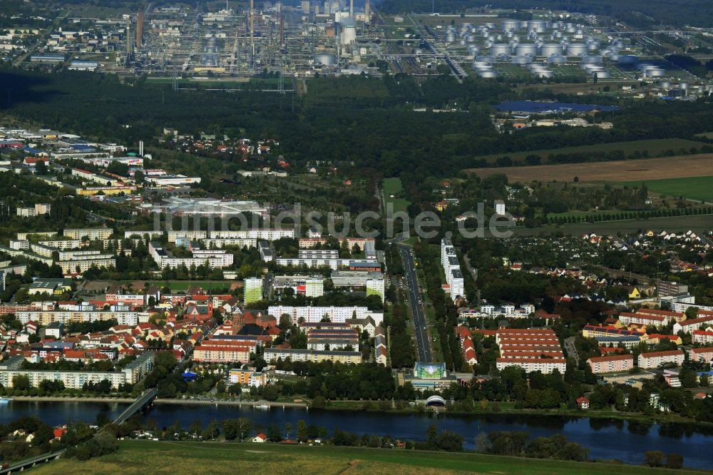 Luftaufnahme Schwedt/Oder - Stadtansicht in Schwedt/Oder im Bundesland Brandenburg