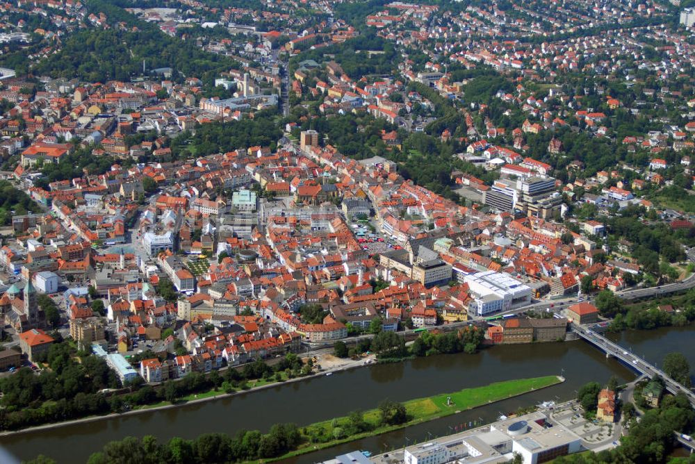 Luftaufnahme SCHWEINFURT - Stadtansicht Schweinfurt