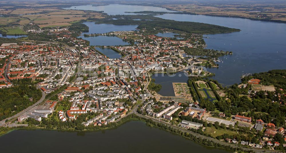 Luftbild Schwerin - Stadtansicht Schwerin