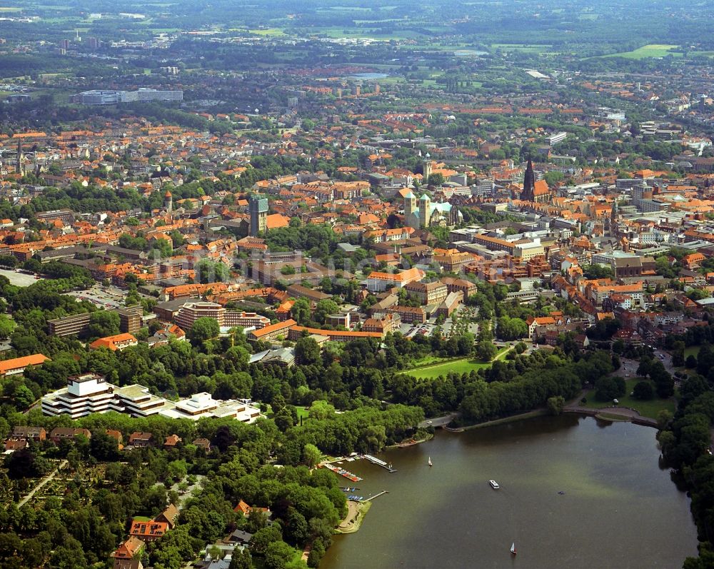 Münster von oben - Stadtansicht vom Südwesten von Münster mit dem Aasee und dem Universitätsviertel