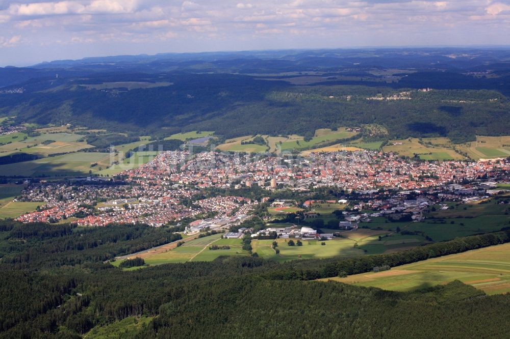 Luftbild Spaichingen - Stadtansicht von Spaichingen im Bundesland Baden-Württemberg