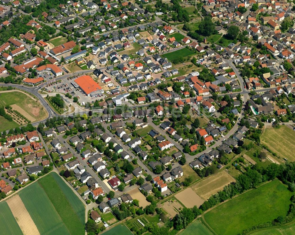 Stadecken-Elsheim aus der Vogelperspektive: Stadtansicht von Stadecken-Elsheim im Bundesland Rheinland-Pfalz