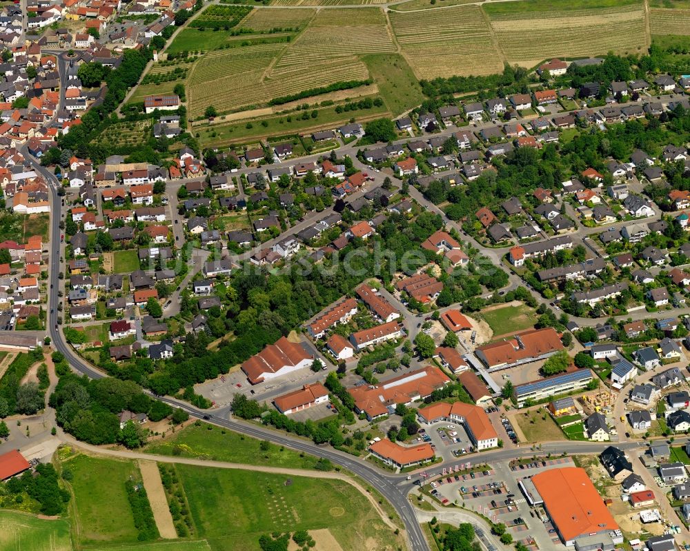 Stadecken-Elsheim aus der Vogelperspektive: Stadtansicht von Stadecken-Elsheim im Bundesland Rheinland-Pfalz