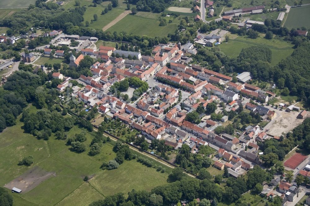 Altlandsberg von oben - Stadtansicht der Stadt Altlandsberg im Landkreis Märkisch Oderland, Brandenburg