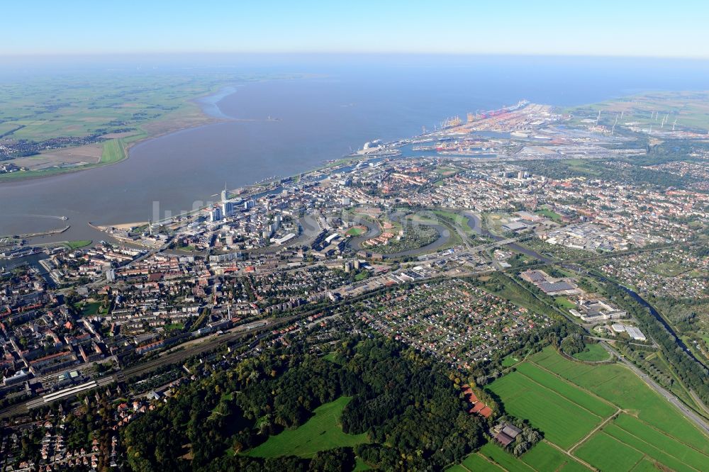 Luftbild Bremerhaven - Stadtansicht der Stadt Bremerhaven im Bundesland Bremen