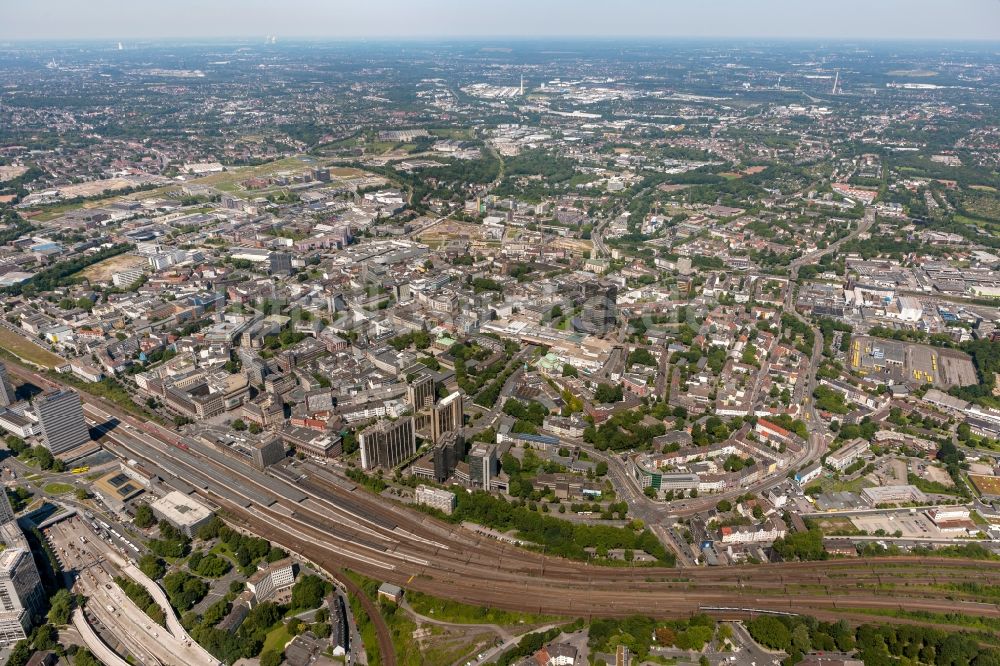 Luftbild Essen - Stadtansicht der Stadt Essen im westfälischen Münsterland im Norden des Bundeslandes Nordrhein-Westfalen