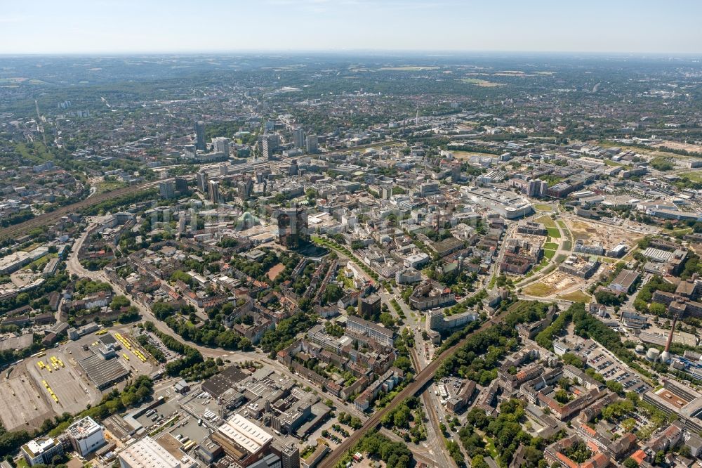 Essen von oben - Stadtansicht der Stadt Essen im westfälischen Münsterland im Norden des Bundeslandes Nordrhein-Westfalen