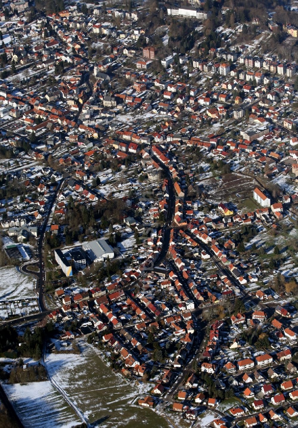 Luftbild Friedrichroda - Stadtansicht der Stadt Friedrichroda im Bundesland Thüringen