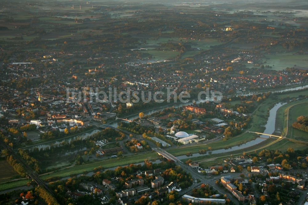 Dorsten aus der Vogelperspektive: Stadtansicht vom Stadtgebiet Dorsten im Bundesland Nordrhein-Westfalen