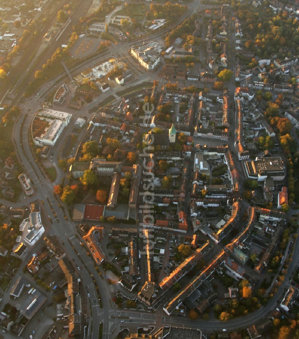 Luftaufnahme Dorsten - Stadtansicht vom Stadtgebiet Dorsten im Bundesland Nordrhein-Westfalen