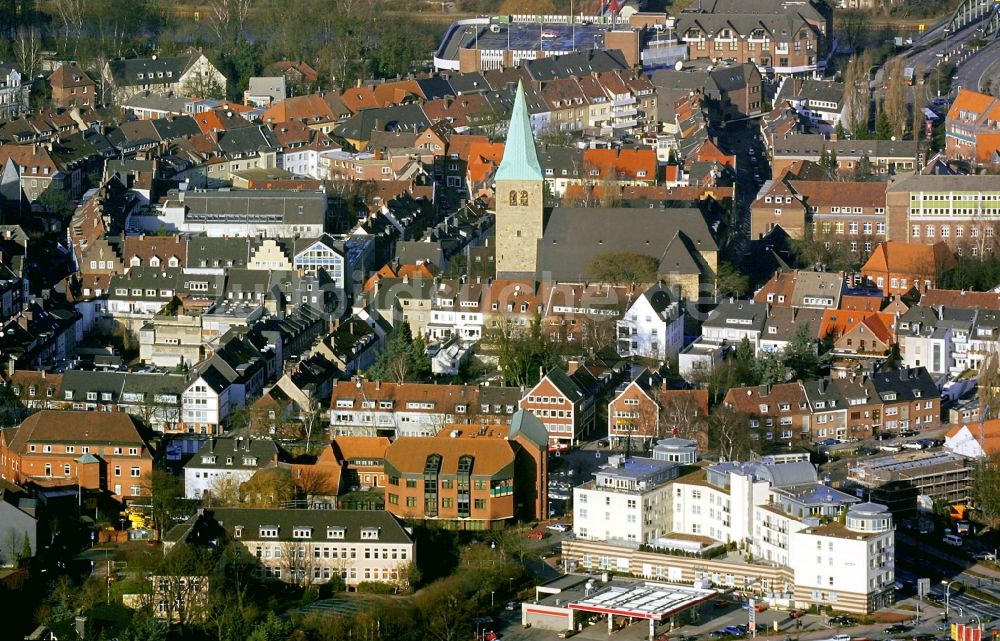 Luftbild Dorsten - Stadtansicht vom Stadtgebiet Dorsten im Bundesland Nordrhein-Westfalen