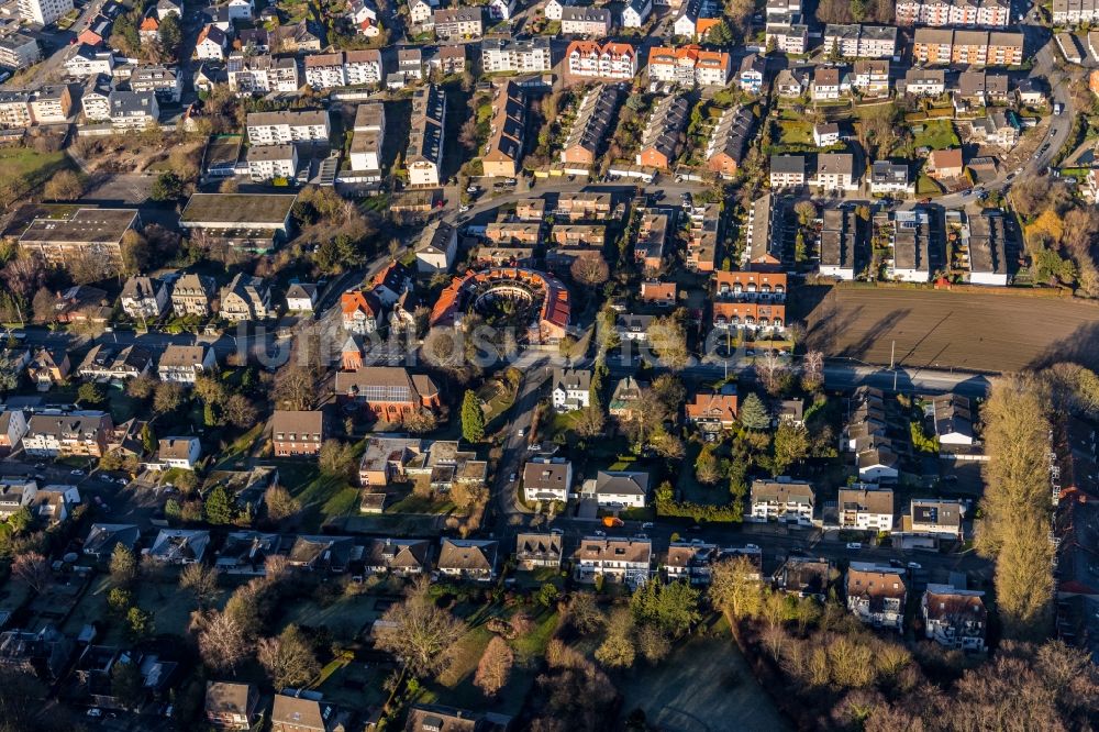 Luftbild Hagen - Stadtansicht im Stadtgebiet im Ortsteil Eppenhausen in Hagen im Bundesland Nordrhein-Westfalen, Deutschland