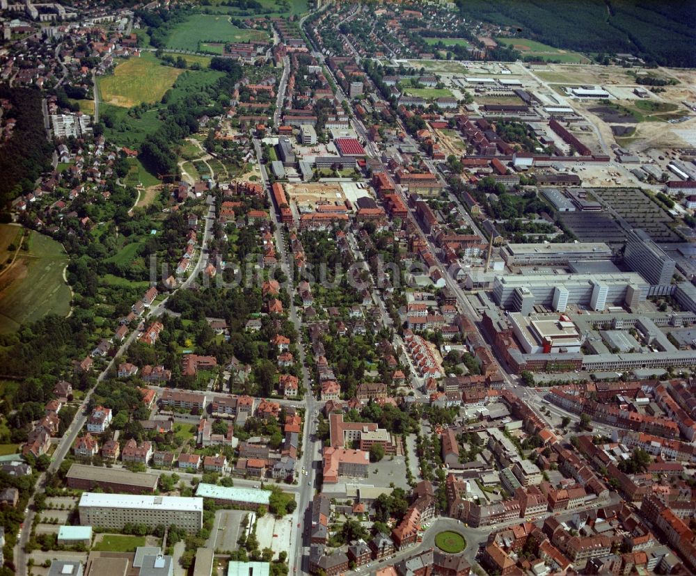 Luftbild Erlangen - Stadtansicht im Stadtgebiet Sieglitzhof in Erlangen im Bundesland Bayern, Deutschland