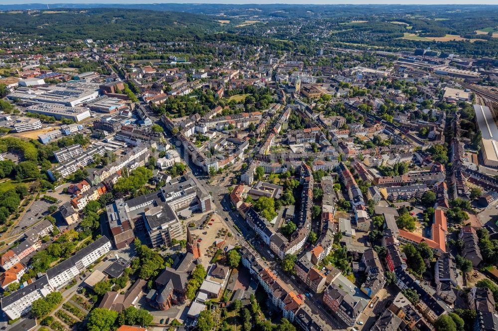 Luftbild Witten - Stadtansicht im Stadtgebiet in Witten im Bundesland Nordrhein-Westfalen, Deutschland