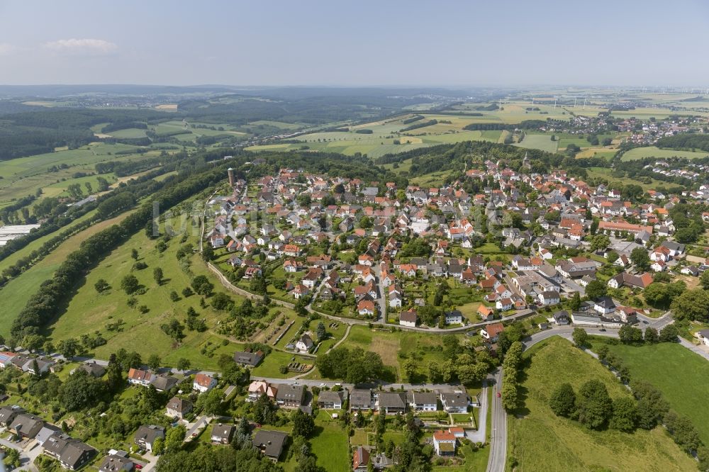 Luftbild Rüthen - Stadtansicht vom Stadtkern Rüthen im Sauerland in der Soester Börde in Nordrhein-Westfalen