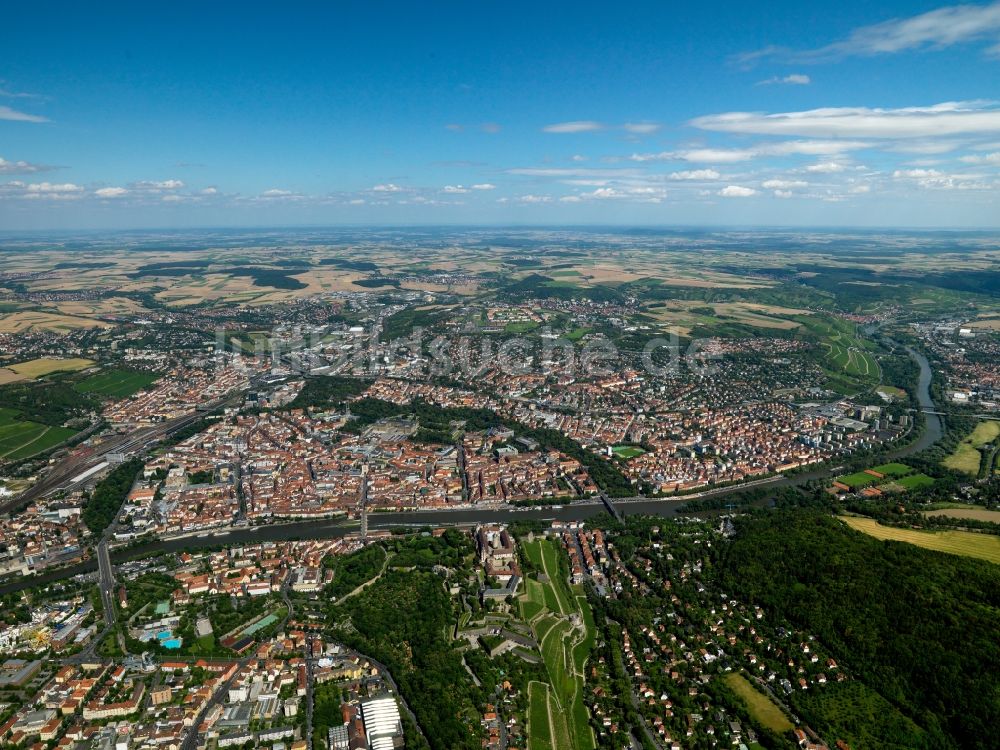 Luftaufnahme Würzburg - Stadtansicht des Stadtrandes von Würzburg im Bundesland Bayern