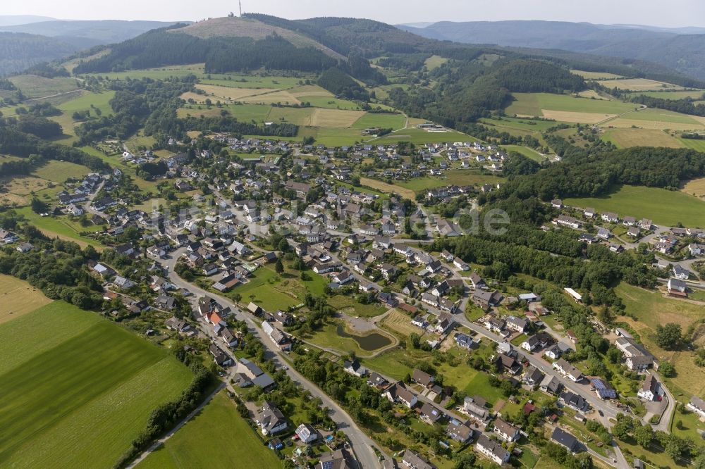 Luftbild Hallenberg Hesborn - Stadtansicht des Stadtteil Hesborn in der Stadt Hallenberg in Nordrhein-Westfalen