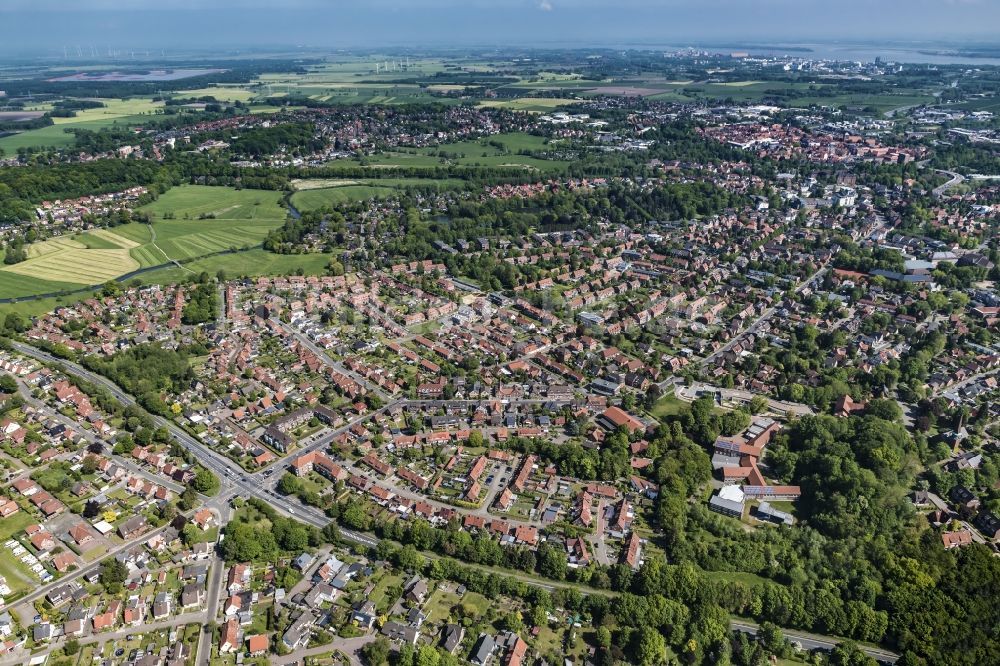 Stade aus der Vogelperspektive: Stadtansicht des Stadtteil Kopenkamp in Stade im Bundesland Niedersachsen, Deutschland