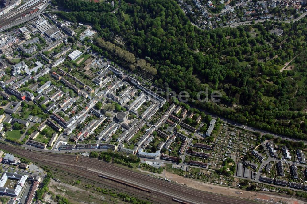 Luftbild Koblenz Goldgrube - Stadtansicht des Stadtteiles von Koblenz- Goldgrube im Bundesland Rheinland-Pfalz