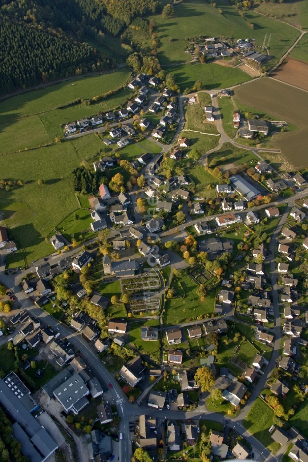 Luftbild Attendorn - Stadtansicht vom Stadtzentrum Attendorn in Nordrhein-Westfalen