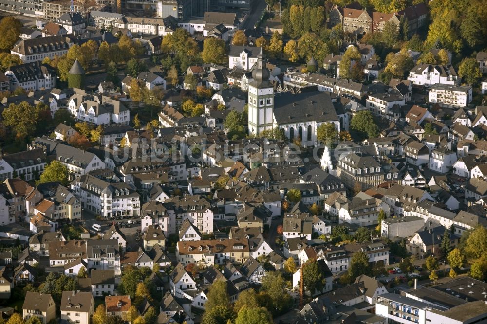 Luftbild Attendorn - Stadtansicht vom Stadtzentrum Attendorn in Nordrhein-Westfalen