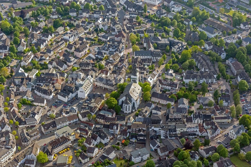 Luftbild Attendorn - Stadtansicht vom Stadtzentrum Attendorn in Nordrhein-Westfalen