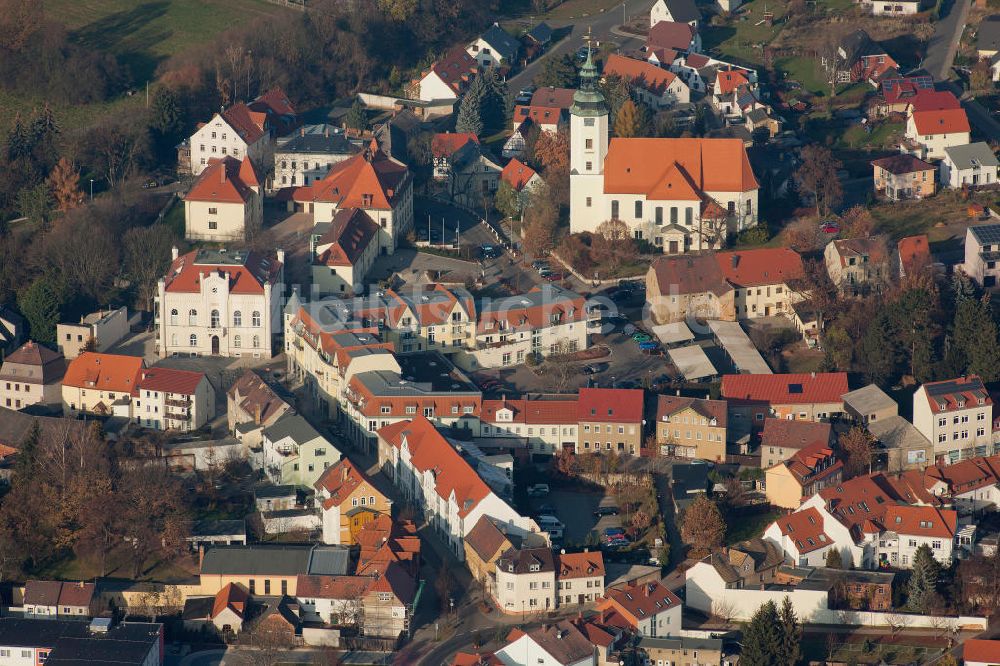 Luftaufnahme Böhlen - Stadtansicht vom Stadtzentrum von Böhlen in Sachsen