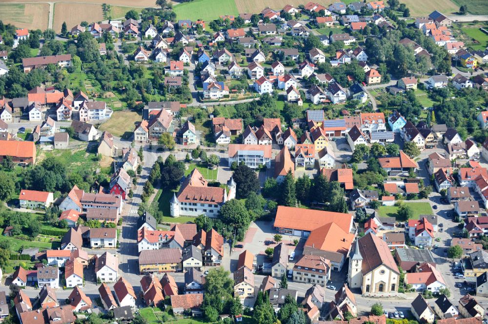 Luftaufnahme KIRCHHAUSEN - HEILBRONN - Stadtansicht Stadtzentrum von Heilbronn - Kirchhausen in Baden-Württemberg