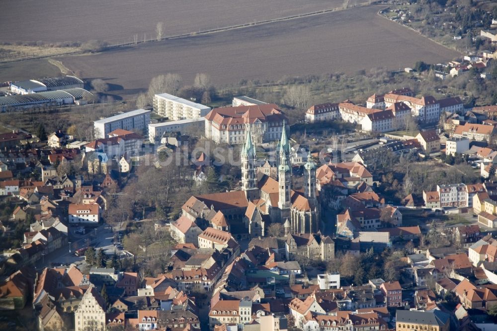 Luftaufnahme Naumburg - Stadtansicht vom Stadtzentrum und der Naumburger Innenstadt mit dem Naumburger Dom