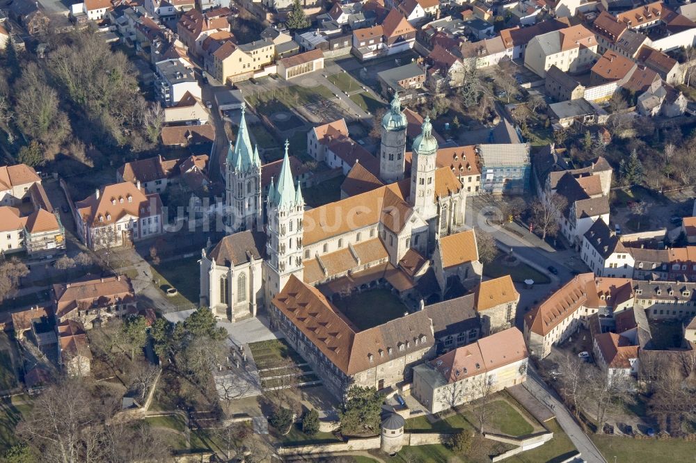 Luftaufnahme Naumburg - Stadtansicht vom Stadtzentrum und der Naumburger Innenstadt mit dem Naumburger Dom