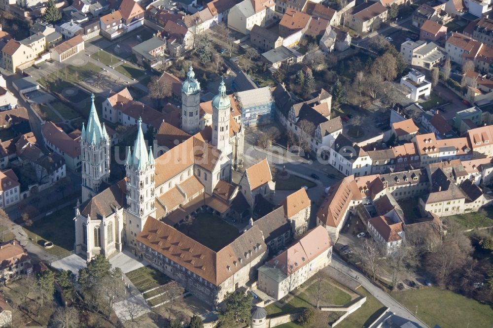 Naumburg von oben - Stadtansicht vom Stadtzentrum und der Naumburger Innenstadt mit dem Naumburger Dom