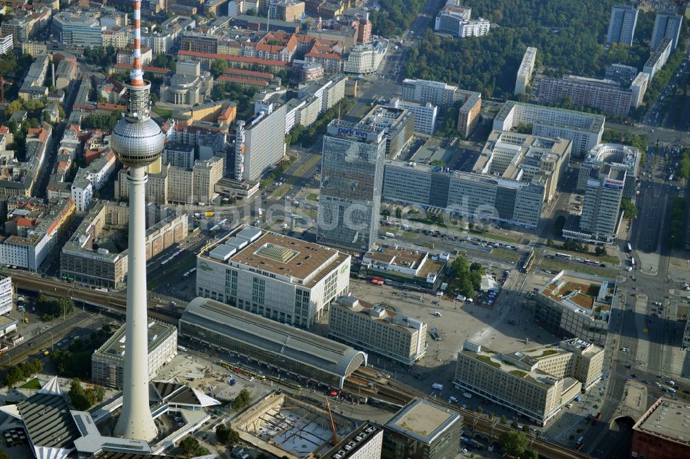 Luftbild Berlin - Stadtansicht vom Stadtzentrum Ost der Bundes- Hauptstadt Berlin