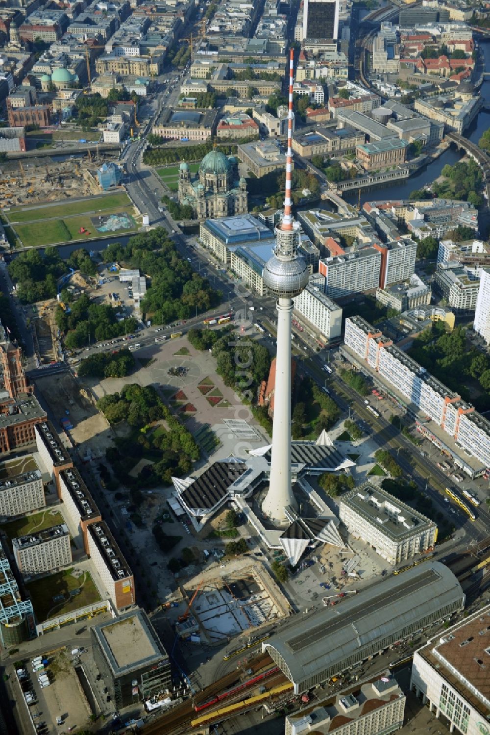 Berlin von oben - Stadtansicht vom Stadtzentrum Ost der Bundes- Hauptstadt Berlin