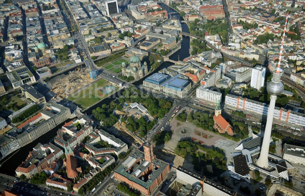 Luftbild Berlin - Stadtansicht vom Stadtzentrum Ost der Bundes- Hauptstadt Berlin